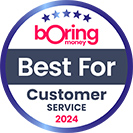 Boring Best for Customer Service 2024 Logo